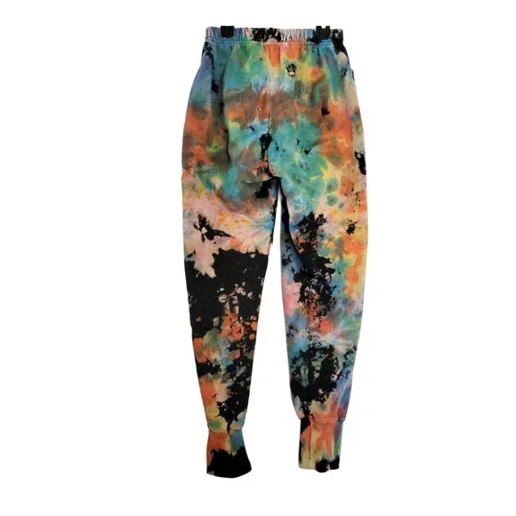 Big Bud Press CROPPED Rainbow Magic Waters Tie Dye Hoodie and Sweat Pants Set - Picture 8 of 11